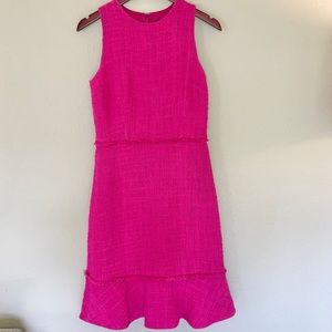 J Crew tweed fringe sheath dress